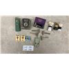 Image 1 : Vintage Shaving Lot: Five Safety Razors, Four Brushes, Blades, Twinplex Stropper, and More