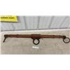 Image 1 : Antique Wooden and Cast Iron Tree Yoke for Horse Wagon or Carriage, Marked 1651 MM, 45" Long