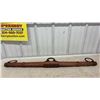 Image 3 : Antique Wooden and Cast Iron Tree Yoke for Horse Wagon or Carriage, Marked 1651 MM, 45" Long