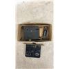 Image 5 : Antique Glass Crystal Door Knobs, Plates, and Mortise Locks, Set of Three with Box