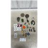 Image 1 : Vintage Corvette Tokens, Key Chains, Hockey Cards, Robot Pin, Lead Cowboy, and More