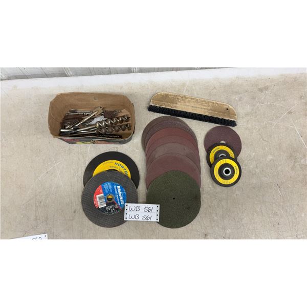 Grinding and Sanding Discs, Drill Bits, Tap and Die Bits, and Cleaning Brush