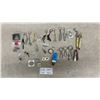 Image 1 : Vintage Pins, Key Chains, CN Flashlight, Buttons, Shoe Horns, Bottle Openers Advertising, Tire