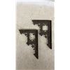 Image 2 : Antique Eastlake Ornate Shelf Brackets and Deadbolt with Chain