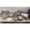 Image 1 : Aluminum Roasting Pans, Angel Food Cake Pan, Colanders, Serving Tray, Knives, and More