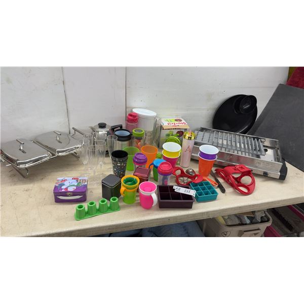 Electric Warming Tray, Chafing Dish Frame, Tumblers, and More