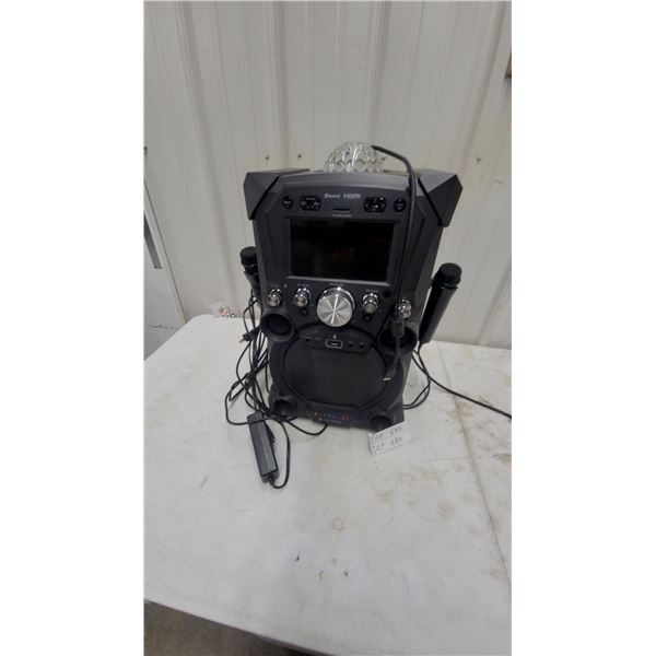 Singing Machine Carnaval Bluetooth Karaoke System with Two Microphones and Disco Light