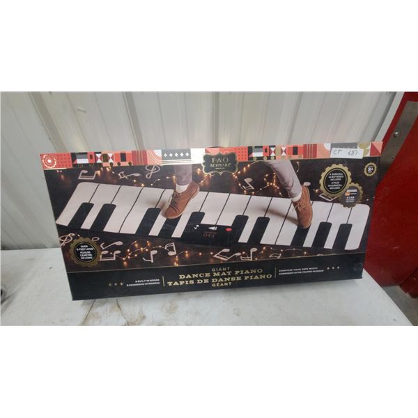 FAO Schwarz Giant Dance Mat Piano with Five Built-In Songs and Batteries Included