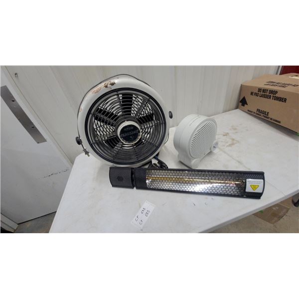 Seabreeze Turbo-Aire Fan, Electric Infrared Heater, Compact Space Heater