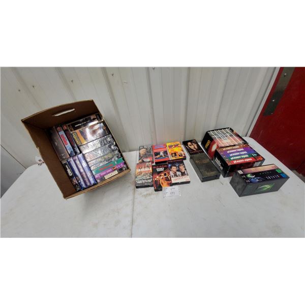 VHS Movie Collection Including Planet of the Apes, Alien, Star Trek Box Sets and More