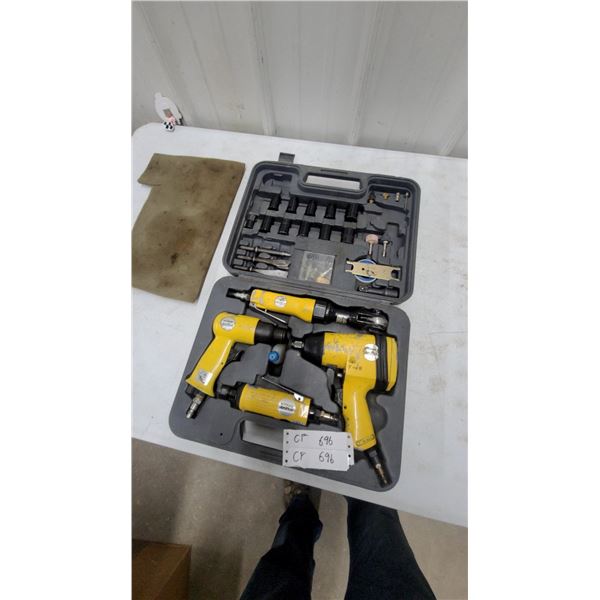Alltrade Pneumatic Air Tool Kit with Impact Wrench, Ratchet, Air Hammer, Die Grinder, and More