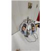 Image 4 : Elvis Presley Touch Lamp with Paneled Glass Shade and Chrome Base