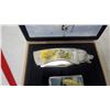 Image 3 : Wolf-Themed Collectible Gift Set with Folding Knife and Lighter in Wooden Box