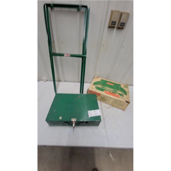 Coleman Two-Burner Camp Stove with Folding Stand and Original Box