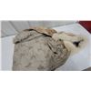 Image 5 : Vintage Light Brown Fur Coat with Zipper Closure and Fluffy Fur Collar