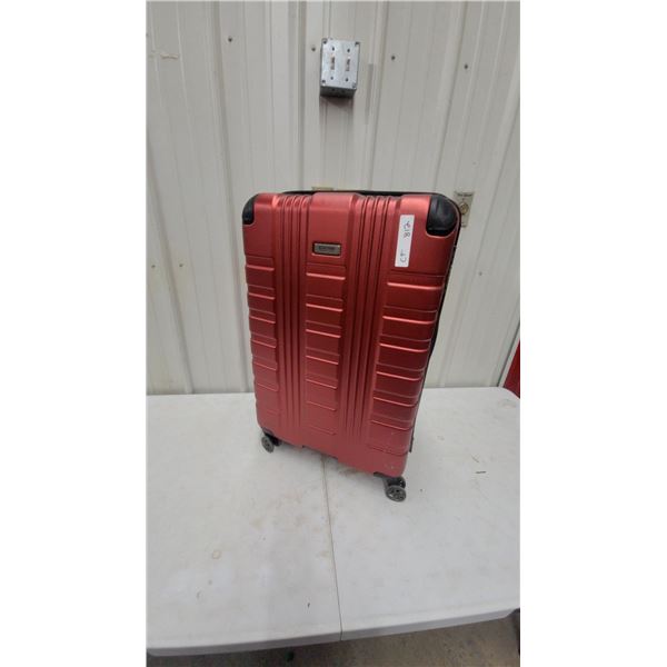 Kenneth Cole Reaction Out of Bounds Hardshell Spinner Suitcase in Red Metallic