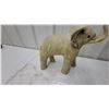 Image 3 : Decorative Elephant Figurine with Raised Trunk, Composite Material 12" Tall
