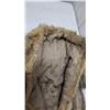 Image 5 : Full-Length Hooded Coyote Fur Coat with Tie Belt