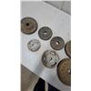 Image 3 : York Barbell, Canadiana, and Alpha Cast Iron Weight Plates, 2.5 to 10 Pounds, and More