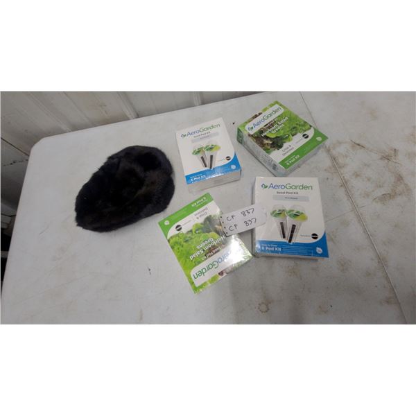 AeroGarden 6-Pod Seed Kits Heirloom Salad Greens and Salad Bar Varieties, Fur Hat, and More
