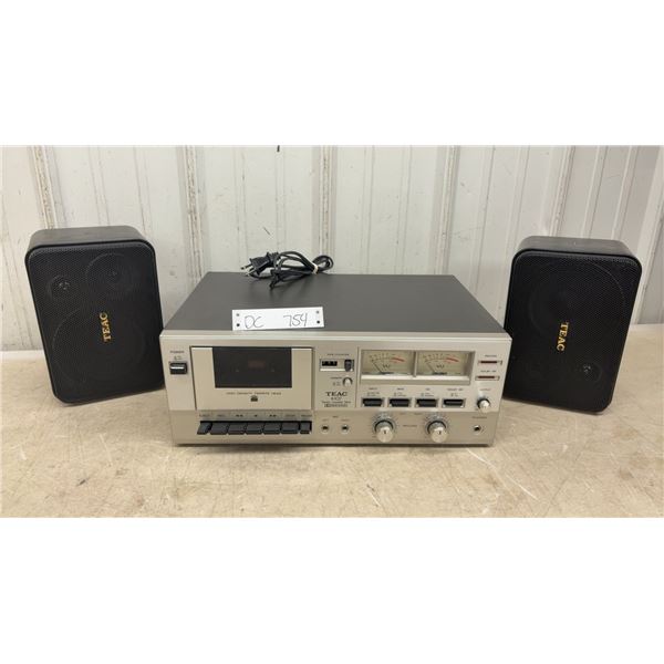 TEAC A-107 Stereo Cassette Deck with Dolby System and LS-X70R 8-Ohm Speakers