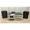 Image 1 : TEAC A-107 Stereo Cassette Deck with Dolby System and LS-X70R 8-Ohm Speakers