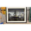 Image 2 : Framed 1907 Rolls-Royce "Ghost" Print by Hamilton and 1990 New Orleans Mardi Gras Poster ( Broken