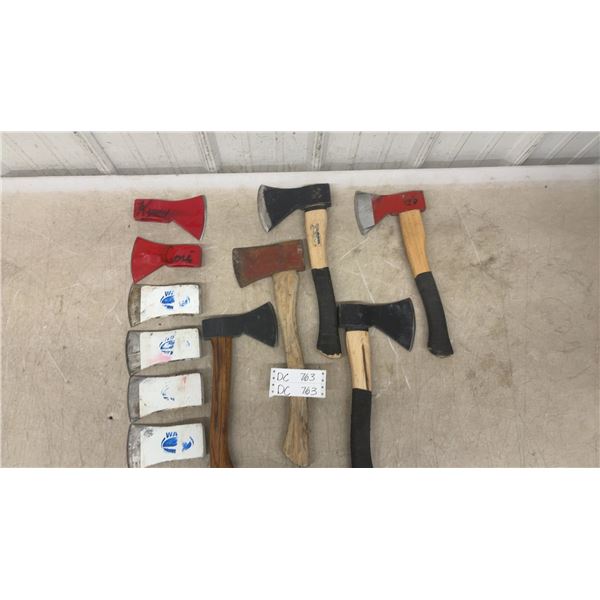 Collection of Hatchets and Blades