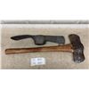 Image 1 : Pick Mattock Head and Double-Bit Axe with Wood Handle
