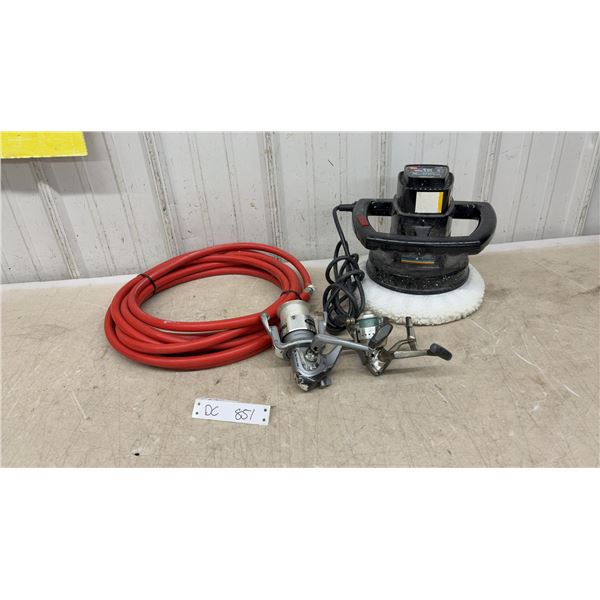 Black & Decker 9605 6" Variable Speed Orbital Car Polisher, Air Hose, Fishing Reels