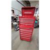 Image 1 : Mastercraft Two-Piece Rolling Tool Chest with Top Box and Bottom Cabinet
