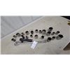 Image 1 : 3/4"-Inch Drive Ratchet with Chrome Sockets in Assorted Sizes, 6 and 12-Point, and More