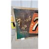 Image 2 : Vintage 7 Up "Fresh Up" Metal Advertising Sign, Circa 1967-1970 35 x 59" Weathered