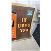 Image 4 : Vintage 7 Up "Fresh Up" Metal Advertising Sign, Circa 1967-1970 35 x 59" Weathered