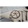 Image 3 : Vintage Galvanized Steel Grain Scoop, Drive Wheel Auger Drills and More