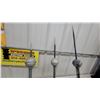 Image 2 : Three Vintage Metal Lightning Rod Finials with Spherical Balls and Tripod Bases