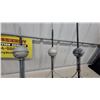 Image 3 : Three Vintage Metal Lightning Rod Finials with Spherical Balls and Tripod Bases