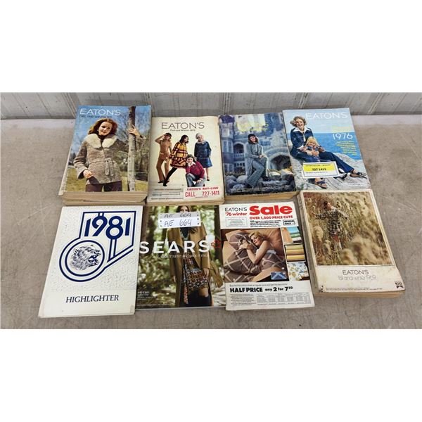 Eaton's and Sears Catalogs 1971-1979, 1981 Highlighter Yearbook