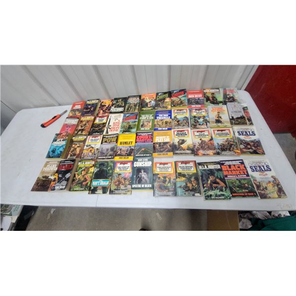 Collection of Vietnam War Military Fiction Paperback Novels and More