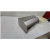 Image 5 : Cream Retro-Style Bread Box with Stainless Steel Roll-Top Bread Box