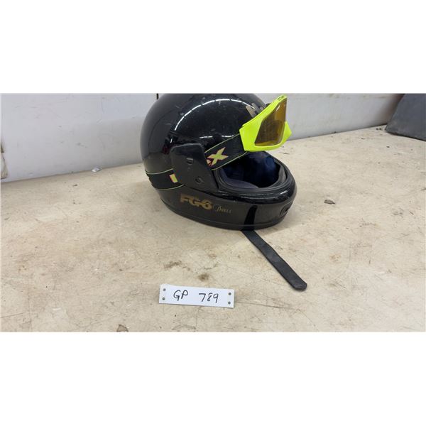 O'Neill FG6 Snell-Certified Fiberglass Helmet with Fox Goggles