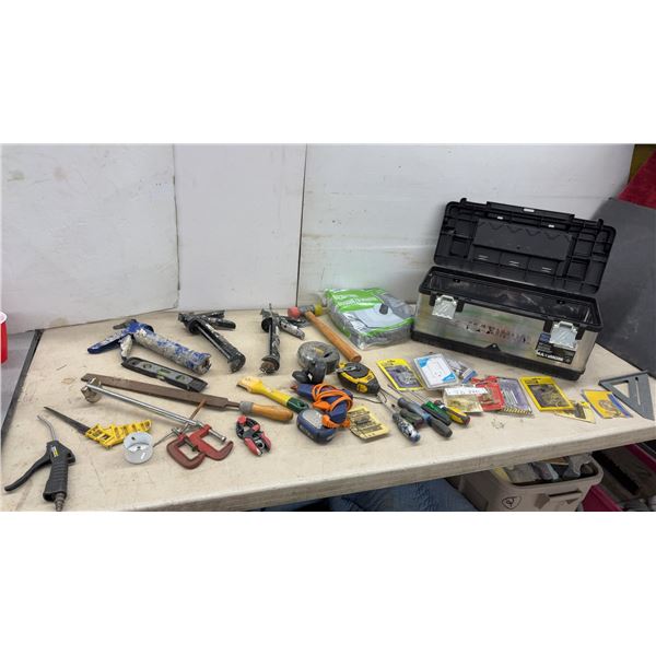 Maximum 20" Heavy Duty Tool Box with Caulking Guns, Screwdrivers, Clamps, Hardware, and More
