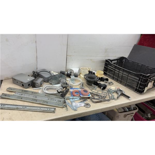 Drawer Slides, Electrical Boxes, Toilet Gasket M5721, Plumbing Fittings, and More