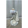 Image 5 : Lot of 4 Party Lite Christmas Candle Holders and Angel Figurine