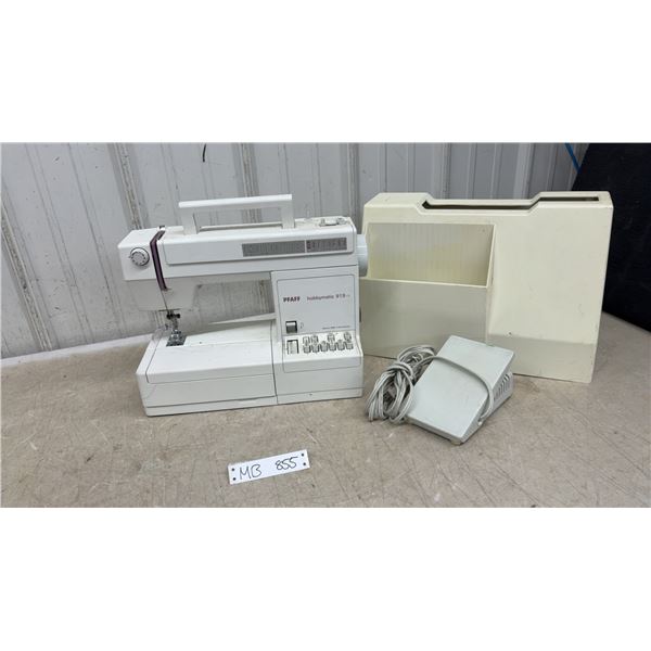 Pfaff Hobbymatic 919-1 Sewing Machine with Foot Pedal and Hard Cover Case