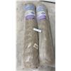 Image 1 : Two Better Barriers Burlap Rolls, 40 x 100"' Each, All-Natural Winter Shrub Protection
