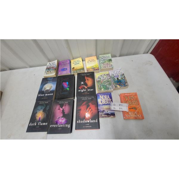 Alyson Noël The Immortals Series and Nora Roberts Novels, Seventeen Books