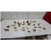 Image 1 : Collection of Miniature Ceramic and Resin Village Buildings and Structures, Approximately 30 Pieces