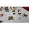 Image 2 : Collection of Miniature Ceramic and Resin Village Buildings and Structures, Approximately 30 Pieces