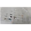 Image 6 : Collection of Costume Jewelry Earrings in Plastic Organizer Box
